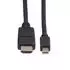 Roline Mini DisplayPort auf HDMI Kabel, ST/ST, schwarz, 1m (11.04.5790)