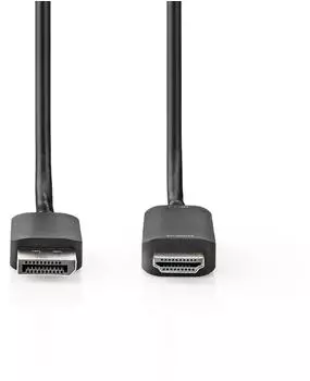 Nedis DisplayPort auf HDMI Adapterkabel 4K@60Hz 2m (CCGP37104BK20)