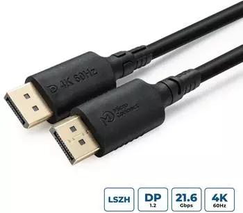MicroConnect ColorFlex 4K DisplayPort 1.2 Kabel, halogenfrei LSZH, 5m (MC-DP-MMG-500LSZH)