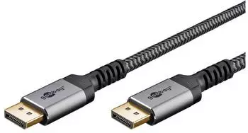 Goobay DisplayPort 2.1 Kabel 54Gbit/s, 8K/144Hz, 3m, grau (75681)