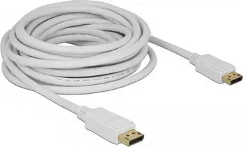 DeLock DisplayPort 1.2 Kabel 4K, wei&szlig;, 7m (84861)