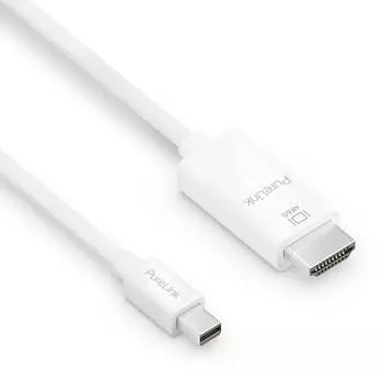 PureLink IS2100 Mini DisplayPort auf HDMI Kabel 4K 1,5m wei&szlig; (IS2100-015)