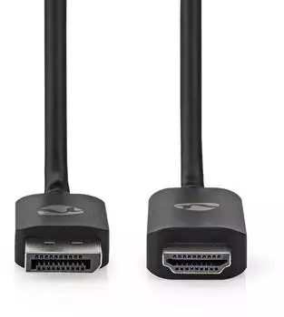 Nedis DisplayPort auf HDMI Adapterkabel 8K@30Hz, 1,80m, schwarz (CCGP37108BK18)