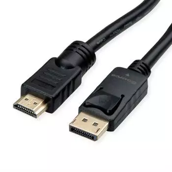 Roline DisplayPort Kabel DP – UHDTV, ST/ST, schwarz, 10m (11.04.5777)