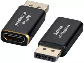 EFB-Elektronik DisplayPort-Adapter, DP Stecker auf HDMI Typ A Buchse, 4K30Hz (EB484-4K30)