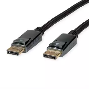 Roline DisplayPort Kabel v1.4, Stecker/Stecker, 3m, schwarz/silber (11.04.5868)