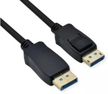 Roline DisplayPort-Kabel DP 2.0, 8K 60Hz, 1,5m, schwarz (11046001)