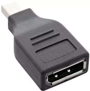 InLine DisplayPort Adapter, mini DisplayPort Stecker auf DisplayPort Buchse, 4K (17196B)