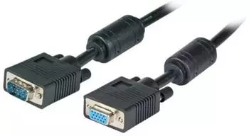 EFB-Elektronik SVGA/HDTV Verl&auml;ngerungskabel 2xHDSUB15 Stecker/Buchse schwarz 1,8m (K5327SW.1,8V2)