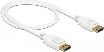 DeLOCK DisplayPort/DisplayPort 1.2 4K 60Hz Kabel wei&szlig;