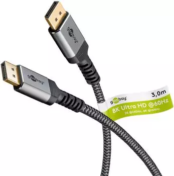 Goobay DisplayPort 1.4 Kabel 8K/60Hz 32,4Gbit/s 3m (65266)