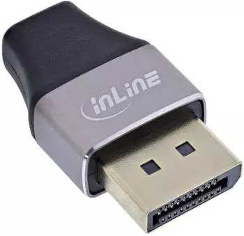 InLine DisplayPort 1.4 Adapter DP Stecker auf Mini DP Buchse, 8K (17291B)