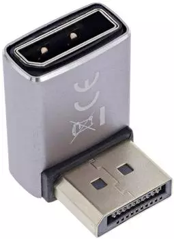 InLine DisplayPort 1.4 Adapter Stecker/Buchse 90° unten 8K (17291F)