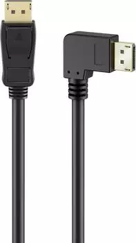 Goobay DisplayPort-Kabel 2.0/2.1 gewinkelt, 8K/144Hz, 54Gbit/s, 1m (77052)