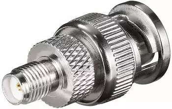 Goobay BNC-Stecker / SMA-Buchse Adapter vergoldet (11857)