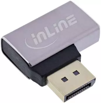 InLine DisplayPort 1.4 Adapter Stecker/Buchse 90&deg; links 8K (17291E)