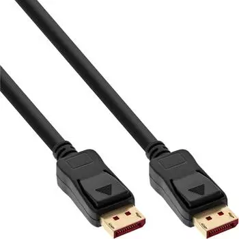 InLine DisplayPort 1.4 Kabel, schwarz, vergoldete Kontakte, 1m (15301)