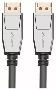 Lanberg DisplayPort-Kabel 8K V1.4 20-Pin 1,8m schwarz (CA-DPDP-20CU-0018-BK)