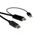 Roline HDMI zu DisplayPort Kabel, ST/ST, schwarz, 3m (11.04.5993)