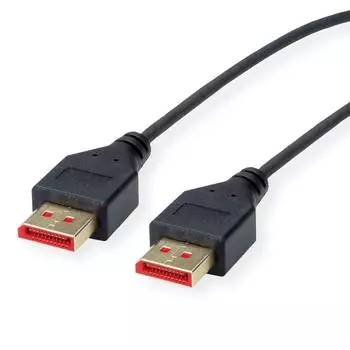 Roline DisplayPort-Kabel DP v1.4, M/M, 1m, schwarz (11.04.5960)