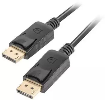 Lanberg DisplayPort-Kabel 19-Pin V1.2 4K 0,5m schwarz (CA-DPDP-10CC-0005-BK)
