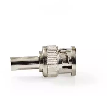 Nedis BNC-Stecker männlich 50Ω für 6mm Koaxialkabel, Metall, 25 Stück (CVVC01905ME)