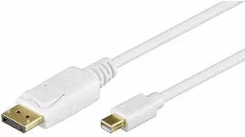 Goobay Mini-DisplayPort auf DisplayPort Adapterkabel, weiß, 2m (52859)