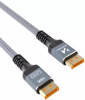 Wozinsky WPS-16AYL3S DisplayPort 2.1 Kabel 80Gbps 16K HDR 3m, schwarz (WPS-16AYL3S)