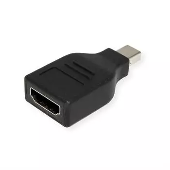 Value Adapter Mini-DisplayPort Stecker auf HDMI-Buchse, schwarz (12.99.3159)