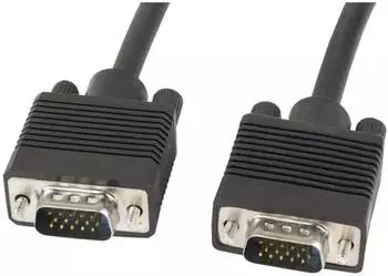 Lanberg VGA-Kabel M/M, geschirmt, schwarz, 1,8m (CA-VGAC-10CC-0018-B)