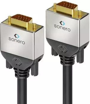Sonero Premium VGA-Kabel 1m Full HD 1920x1080, schwarz (S-VC000-010)