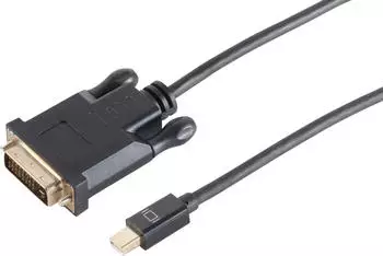 Shiverpeaks Mini DisplayPort 1.2 auf DVI-D 24+1 Adapterkabel, 1m (10-55025)
