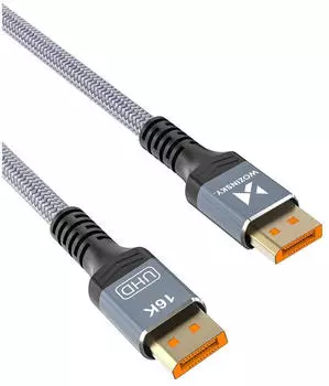 Wozinsky DisplayPort 2.1 Kabel 80Gb/s 16K HDR 2m (WPS-16AYL2S)