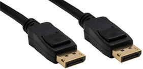 InLine 17107P DisplayPort Kabel, schwarz, vergoldete Kontakte (7,5m)