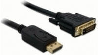 Delock DisplayPort / DVI Adapterkabel DisplayPort Stecker, DVI-D 24+1pol. Stecker
