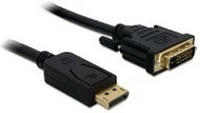 Delock Dvi-kabel Dvi(24+1) - Displayport St/st 5,00m Sw (82593)