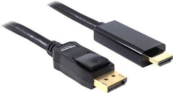 DeLock 82586 Kabel Displayport Stecker > HDMI-A Stecker (1,0m)
