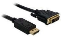 Delock DisplayPort / DVI Adapterkabel DisplayPort Stecker, DVI-D 24+1pol. Stecker