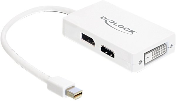 DeLock 61768 Adapter Displayport mini > Displayport / HDMI / DVI 29pin