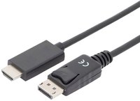 Digitus AK-340303-010-S, Digitus DisplayPort / HDMI Adapterkabel DisplayPort Stecker,