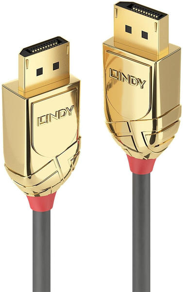 Lindy 3m DisplayPort 1.4 Cable Gold