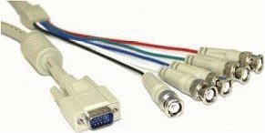 InLine 17955 VGA BNC Kabel, 5x BNC St an 15pol HD St (2,0m)