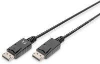 Digitus Displayport-kabel Herren 20-poliger Displayport Herren Schwarz 