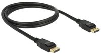 Delock Displayport Kabel DP -> DP ST/1.00m Schwarz 4K