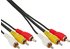 InLine 89603 Cinch Kabel, Audio/Video 3x Cinch St/St (3,0m)