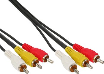 InLine 89605 Cinch Kabel, Audio/Video 3x Cinch St/St (5,0m)