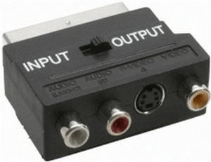 InLine 89953 Scart Adapter, Scart (IN/OUT) an 3x Cinch Bu und 1x S-VHS Bu