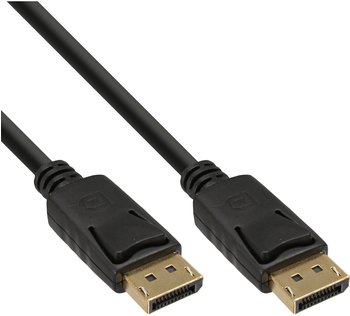 InLine 17111P DisplayPort Kabel, schwarz, vergoldete Kontakte (1,5m)