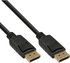 InLine 17111P DisplayPort Kabel, schwarz, vergoldete Kontakte (1,5m)