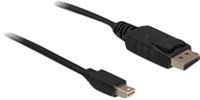 Delock 1m Displayport Cable Mini Displayport Schwarz